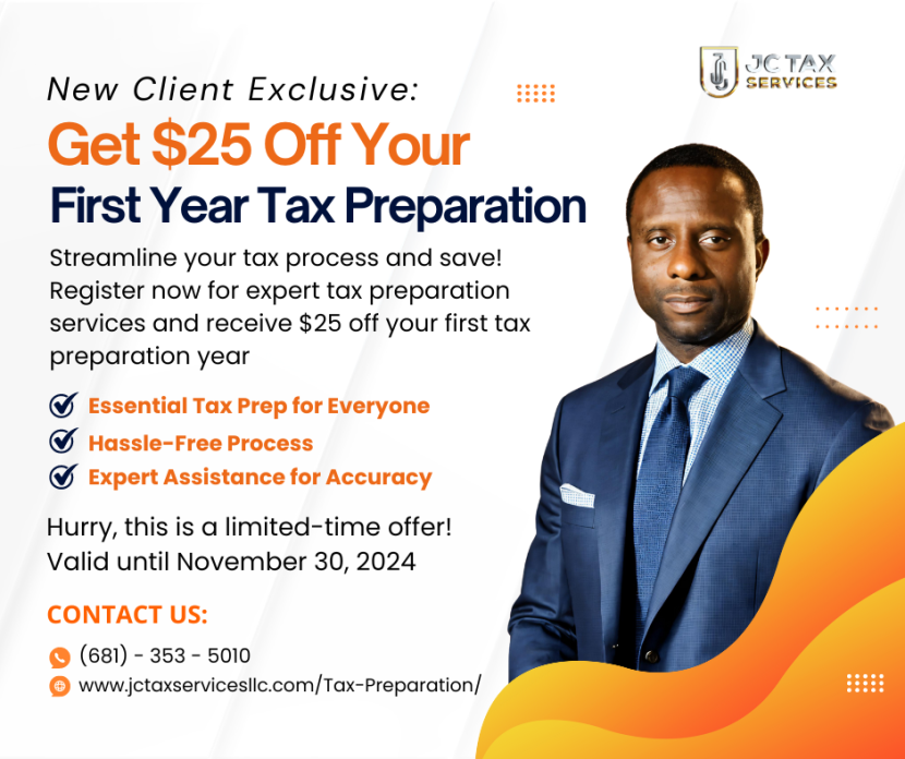 $25 Off First Year Tax Preparation