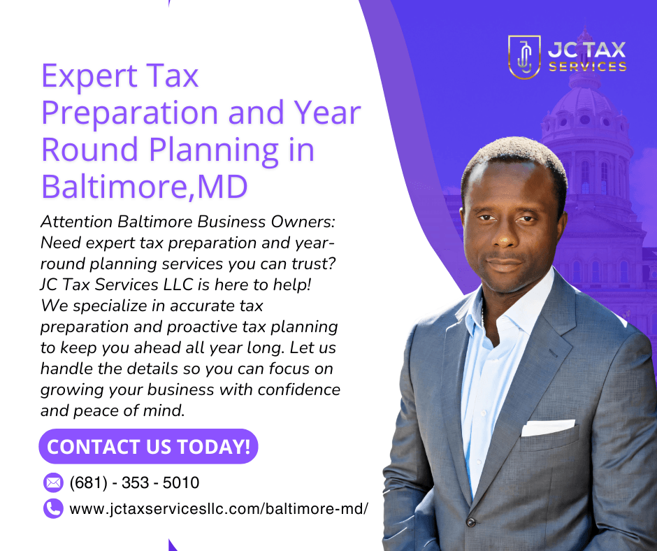 Baltimore md - jc tax services | tax preparation + tax advisory baltimore, md tax prep and planning