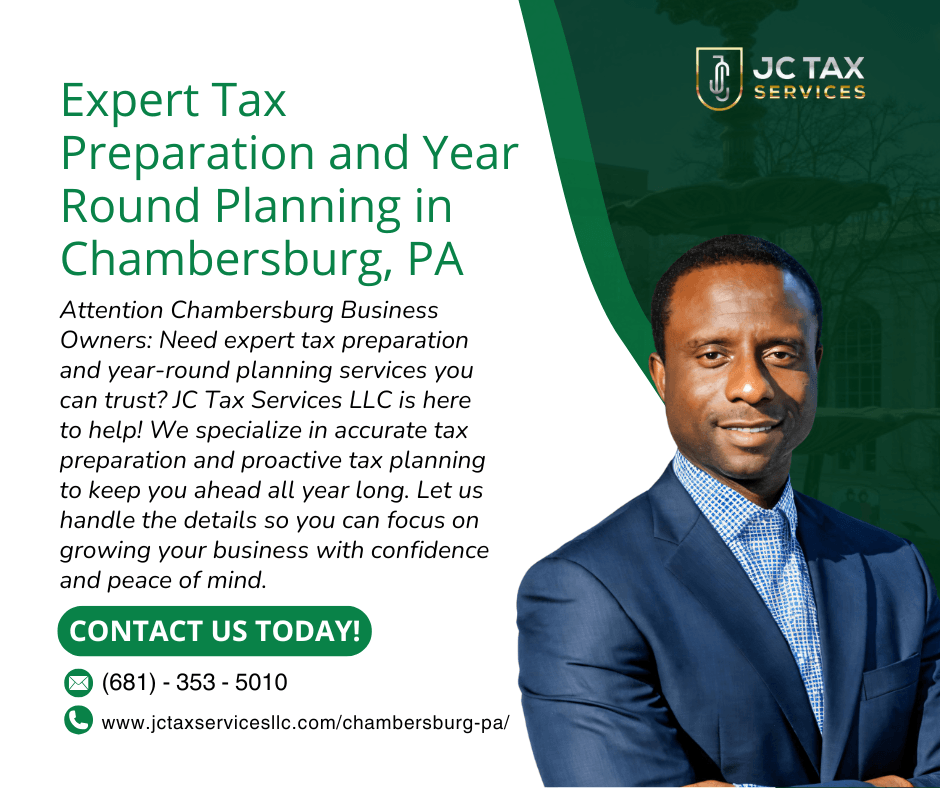 Chambersburg pa - jc tax services | tax preparation + tax advisory chambersburg, pa tax preparation and planning