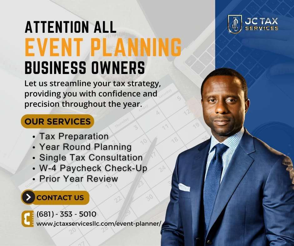 event planner tax preparation and planning
