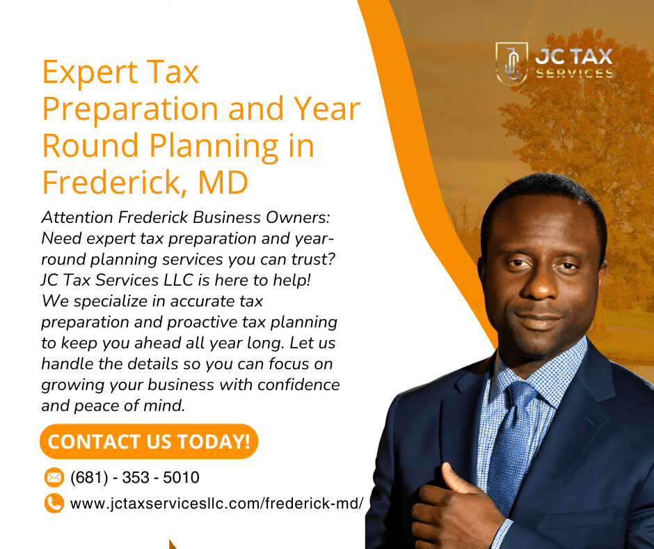 Frederick md - jc tax services | tax preparation + tax advisory frederick, md tax preparation and planning