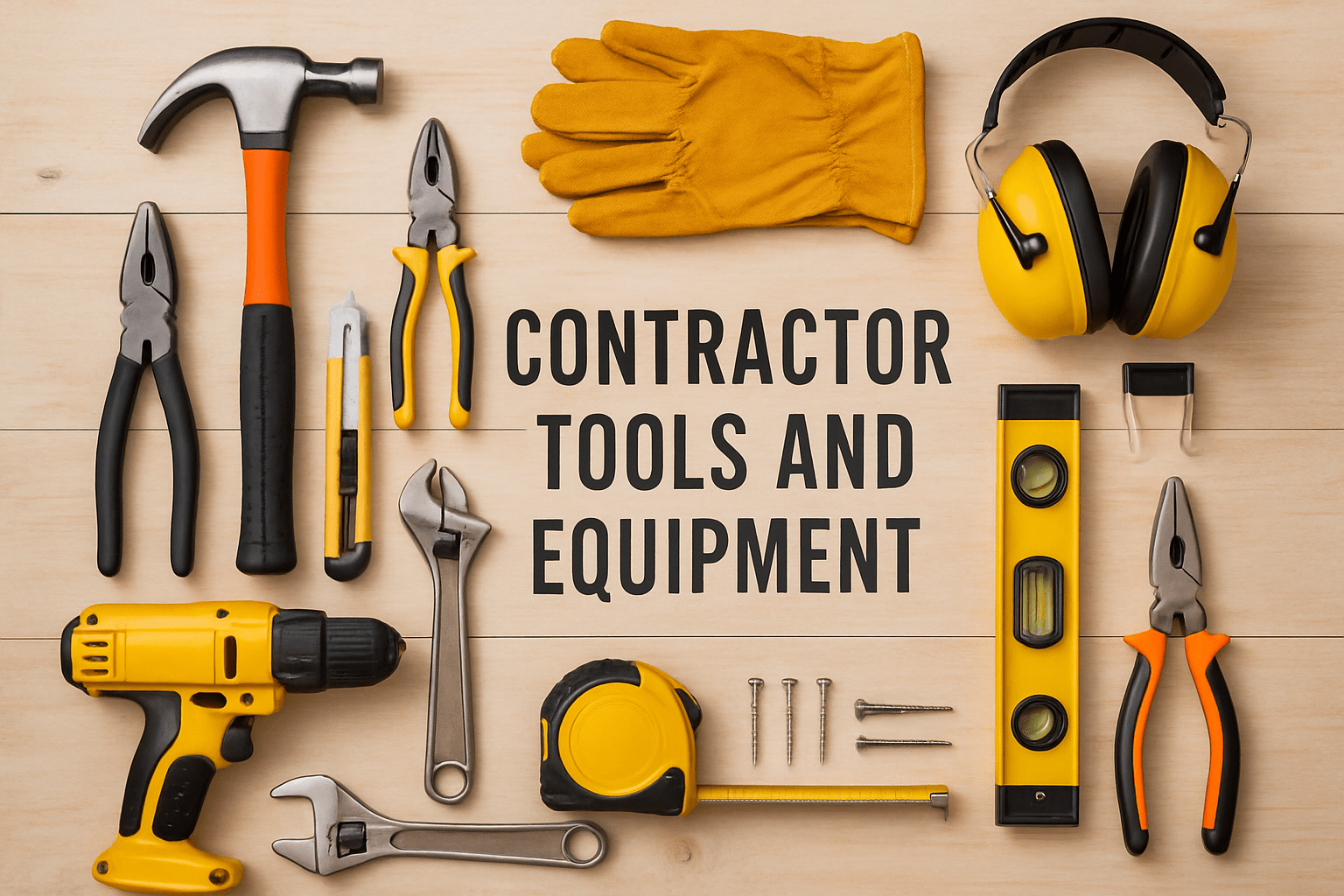 contractor tools and equipment
