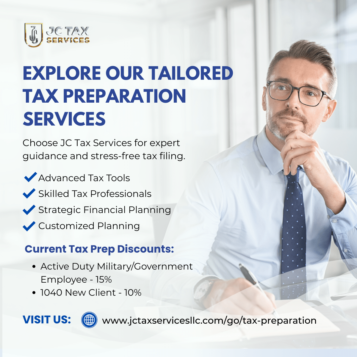 Explore our tailored tax preparation services - non business - jc tax services | tax preparation + tax advisory explore our tailored tax prep services