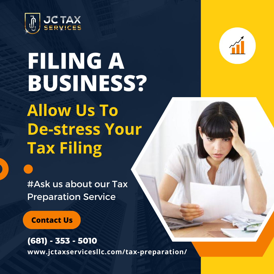 Filing a business - jc tax services | tax preparation + tax advisory filing a business? allow us to de-stress your tax filing